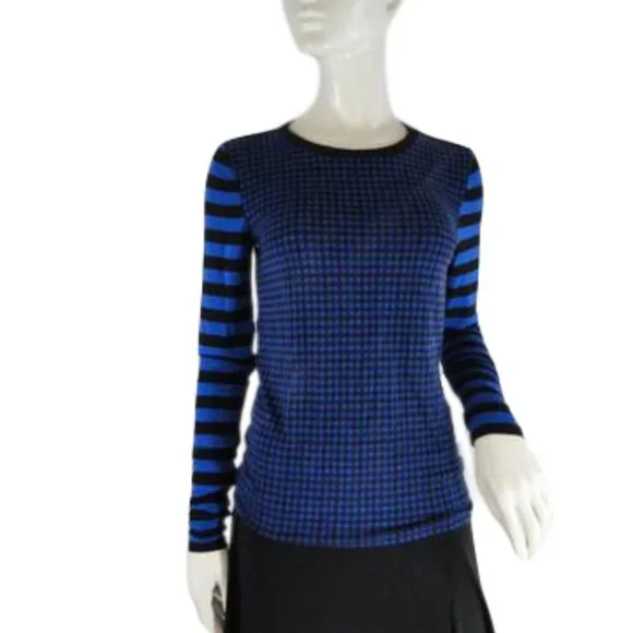 Michael Kors Top Black and Blue - Picture 1 of 7